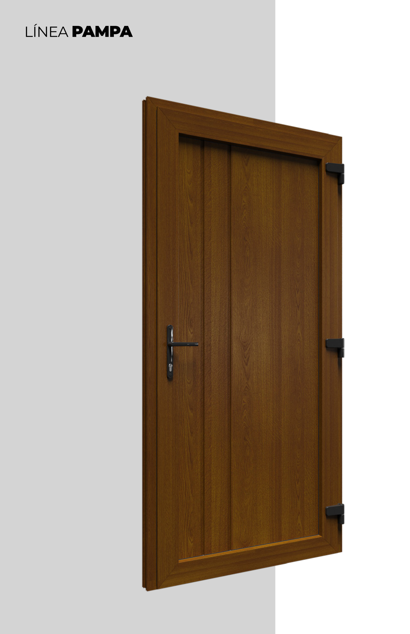 Puerta Frente Línea Pampa PVC